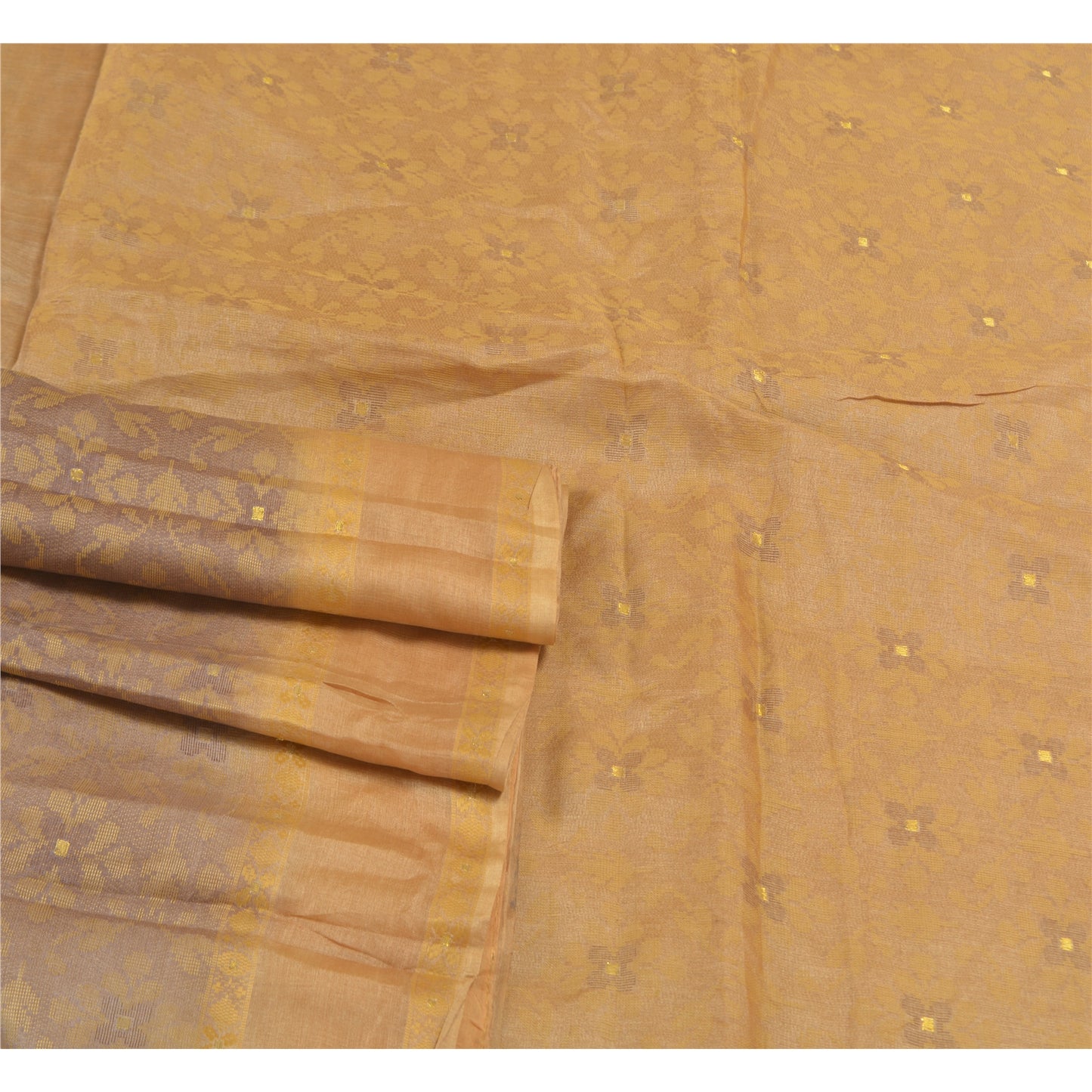 Sanskriti Vintage Lilla Sarier 100% Ren Silke Håndvævet Håndværkssari Bæredygtigt Stoff