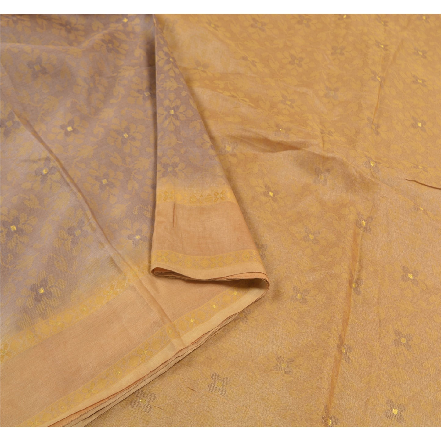 Sanskriti Vintage Lilla Sarier 100% Ren Silke Håndvævet Håndværkssari Bæredygtigt Stoff