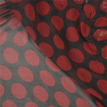 Load image into Gallery viewer, Sanskriti Vintage Dark Red Sarees Georgette Embroidered Premium Sari Fabric
