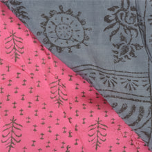 Load image into Gallery viewer, Sanskriti Vintage Indian Pink Sari Blend Silk Block Printed Sarees Craft Fabric
