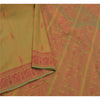 Sanskriti Vintage Blend Cotton Woven Baluchari Sarees Green Premium Sari Sustainable Fabric
