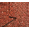 Sanskriti Vintage Brick Red Sarees Pure Organza SIlk Woven Premium Sari Sustainable Fabric
