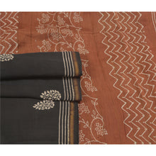 Load image into Gallery viewer, Sanskriti Vintage Black Sarees 100% Pure Cotton Sari Craft 5 Yard Fabric
