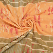 Load image into Gallery viewer, Sanskriti Vintage Peach Sarees Pure Cotton Handwoven Bengali Tant Sari Fabric

