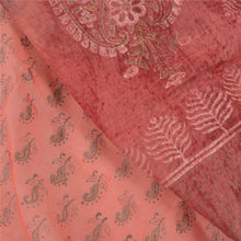 Load image into Gallery viewer, Sanskriti Vintage Peach Sarees Pure Cotton Hand Painted Premium Sari Fabric
