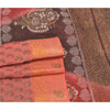 Sanskriti Vintage Peach Sarees Pure Cotton Hand Painted Premium Sari Sustainable Fabric