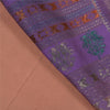 Sanskriti Vintage Peach Indian Sarees Art Silk Woven Premium Sari Craft Sustainable Fabric