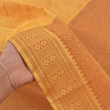 Load image into Gallery viewer, Sanskriti Vintage Brown Sarees Art Silk Woven Premium Sari Craft 5 Yard Fabric
