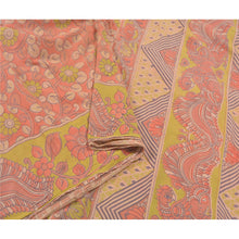 Load image into Gallery viewer, Sanskriti Vintage Peach Indian Sarees 100% Pure Cotton Kalamkari Sari Fabric
