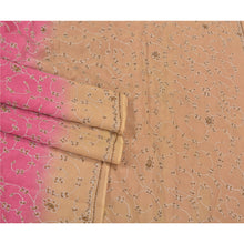 Load image into Gallery viewer, Sanskriti Vintage Pink Sarees Pure Georgette Silk Handmade Premium Sari Fabric
