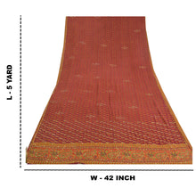 Load image into Gallery viewer, Sanskriti Vintage Sarees Pure Georgette Silk Hand Beaded Sari Craft Fabric
