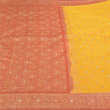 Load image into Gallery viewer, anskriti Vintage Yellow Sarees Blend Silk Hand Beaded Woven Premium Sari Fabric
