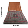 Sanskriti Vintage Brown Sarees Pure Silk Hand-Block Print Premium Sari Sustainable Fabric