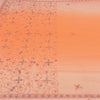 Sanskriti Vintage Peach Sarees Georgette Hand Beaded Premium Sari Craft Sustainable Fabric