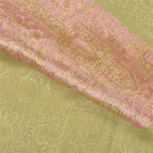 Load image into Gallery viewer, Sanskriti Vintage Green Indian Sarees 100% Pure Silk Woven Premium Sari Fabric
