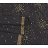 Sanskriti Vintage Black Sarees Georgette Hand Beaded Premium Sari Craft Sustainable Fabric