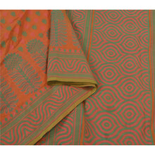 Load image into Gallery viewer, Sanskriti Vintage Orange Indian Sarees Cotton Hand-Woven Premium Sari Fabric
