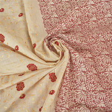 Load image into Gallery viewer, Sanskriti Vintage Sarees 100% Pure Silk Embroidered Printed Premium Sari Fabric
