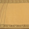 Sanskriti Vintage Fawn Sarees 100% Pure Cotton Woven Peacock Premium Sari Sustainable Fabric