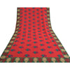 Sanskriti Vintage Red Sarees Blend Georgette Embroidered Cultural Sari Sustainable Fabric