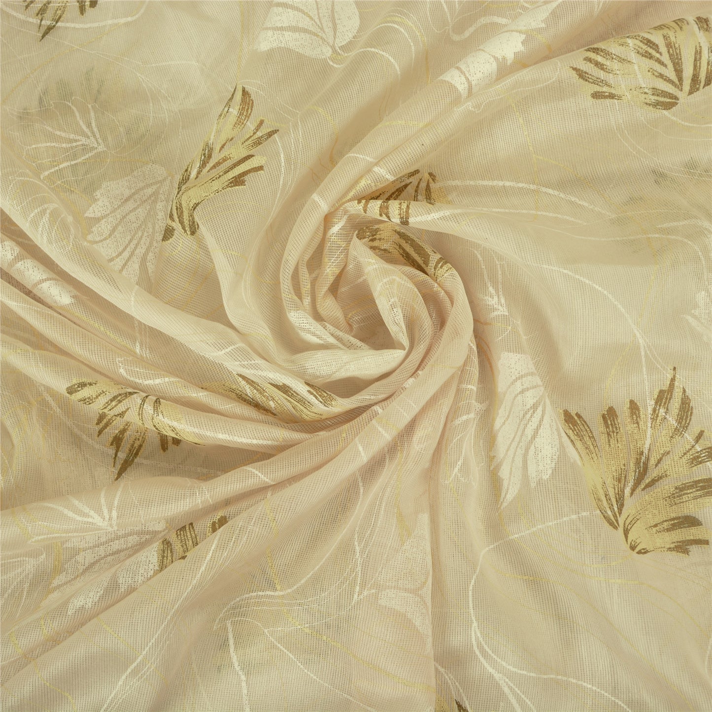 Sanskriti Vintage Sarees Cotton Silk Embroidered Hand-Painted Kota Sari Sustainable Fabric