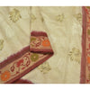Sanskriti Vintage Sarees Cotton Silk Embroidered Hand-Painted Kota Sari Sustainable Fabric