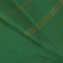 Load image into Gallery viewer, Sanskriti Vintage Green Sarees Cotton Woven Ilkal Premium Sari 5 Yard Fabric
