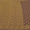 Sanskriti Vintage Brown Indian Sarees Art Silk Woven Premium Sari Craft Sustainable Fabric