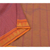 Sanskriti Vintage Pink Indian Sarees Blend Cotton Woven Premium Sari Sustainable Fabric