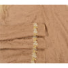 Sanskriti Vintage Peach Sarees Pure Silk Embroidered Woven Parsee Sari Sustainable Fabric