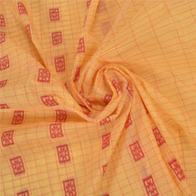 Load image into Gallery viewer, Sanskriti Vintage Cream Sarees Blend Silk Hand-Woven Sari Craft 5 Yard Fabric
