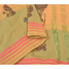 Sanskriti Vintage Peach Sarees Pure Silk Woven Patch Work Premium Sari Sustainable Fabric