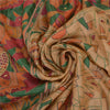 Sanskriti Vintage Indian Sarees 100% Pure Silk Hand Beaded Premium Sari Sustainable Fabric
