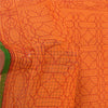 Sanskriti Vintage Orange Sarees Pure Cotton Printed Woven Kota Doria Sari Sustainable Fabric