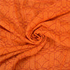 Sanskriti Vintage Orange Sarees Pure Cotton Printed Woven Kota Doria Sari Sustainable Fabric
