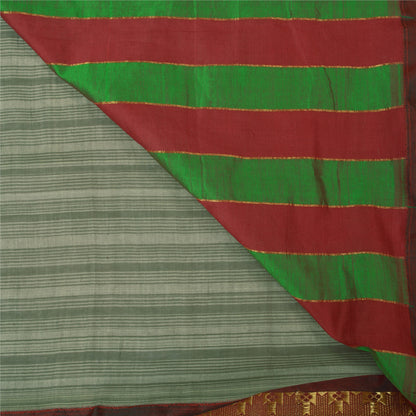 Санскритские винтажные индийские сари из хлопка и шелка, ткань Zari Sari Craft, 5 ярдов, устойчивая ткань