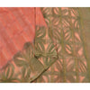 Sanskriti Vintage Pink India Sarees Pure Silk Printed Woven Premium Sari Sustainable Fabric