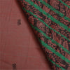 Sanskriti Vintage Pink Sarees Blend Silk Woven Peacock Premium Sari Sustainable Fabric