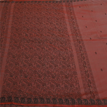 Sanskriti Vintage Pink Sarees Blend Silk Woven Peacock Premium Sari Sustainable Fabric