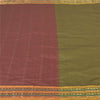 Sanskriti Vintage Grønne Sarees Kunstsilke Vævet Ilkal Premium Sari 5 Yard Bæredygtigt Stof