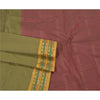 Sanskriti Vintage Grønne Sarees Kunstsilke Vævet Ilkal Premium Sari 5 Yard Bæredygtigt Stof