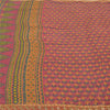 Sanskriti Vintage Purple Sarees Blend Georgette Hand Beaded Ethnic Sari Sustainable Fabric