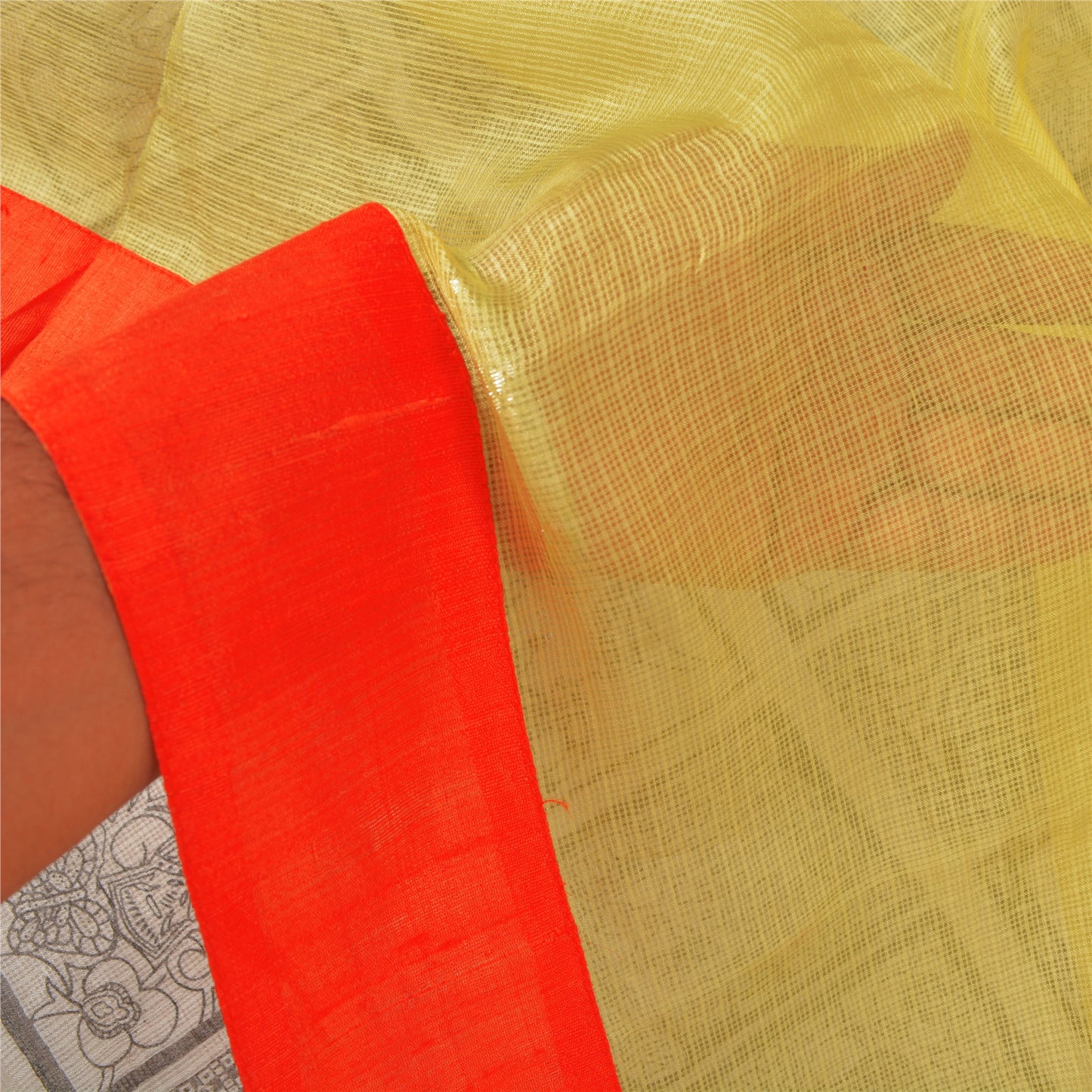 Sanskriti Vintage Green Sarees 100% Pure Silk Printed Woven Kota Sari Sustainable Fabric