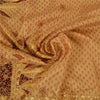 Sanskriti Vintage Cream Sarees Cotton Silk Hand Beaded Premium Sari Craft Sustainable Fabric