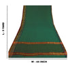 Sanskriti Vintage Green Sarees Cotton Silk Woven Ilkal Premium Sari 5 YD Sustainable Fabric