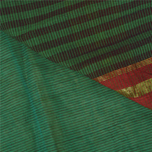 Load image into Gallery viewer, Sanskriti Vintage Green Sarees Cotton Silk Woven Ilkal Premium Sari 5 YD Fabric
