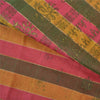 Sanskriti Vintage Indian Sarees Art Silk Woven Painted Premium Sari Craft Sustainable Fabric