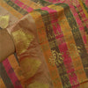 Sanskriti Vintage Indian Sarees Art Silk Woven Painted Premium Sari Craft Sustainable Fabric