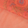 Sanskriti Vintage Peach Sarees Pure Cotton Printed Woven Kota Doria Sari Sustainable Fabric