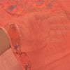 Sanskriti Vintage Peach Sarees Pure Cotton Printed Woven Kota Doria Sari Sustainable Fabric
